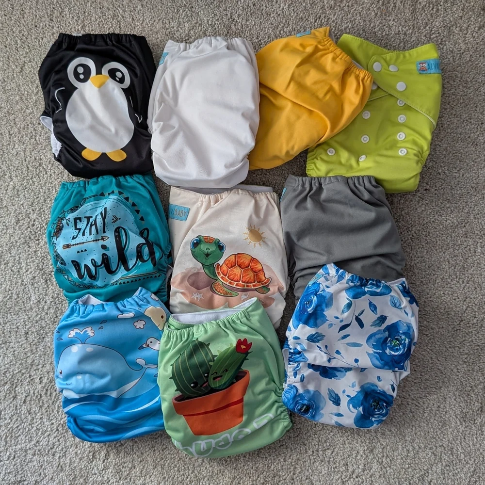 Colorful Kids Cloth Diaper Set